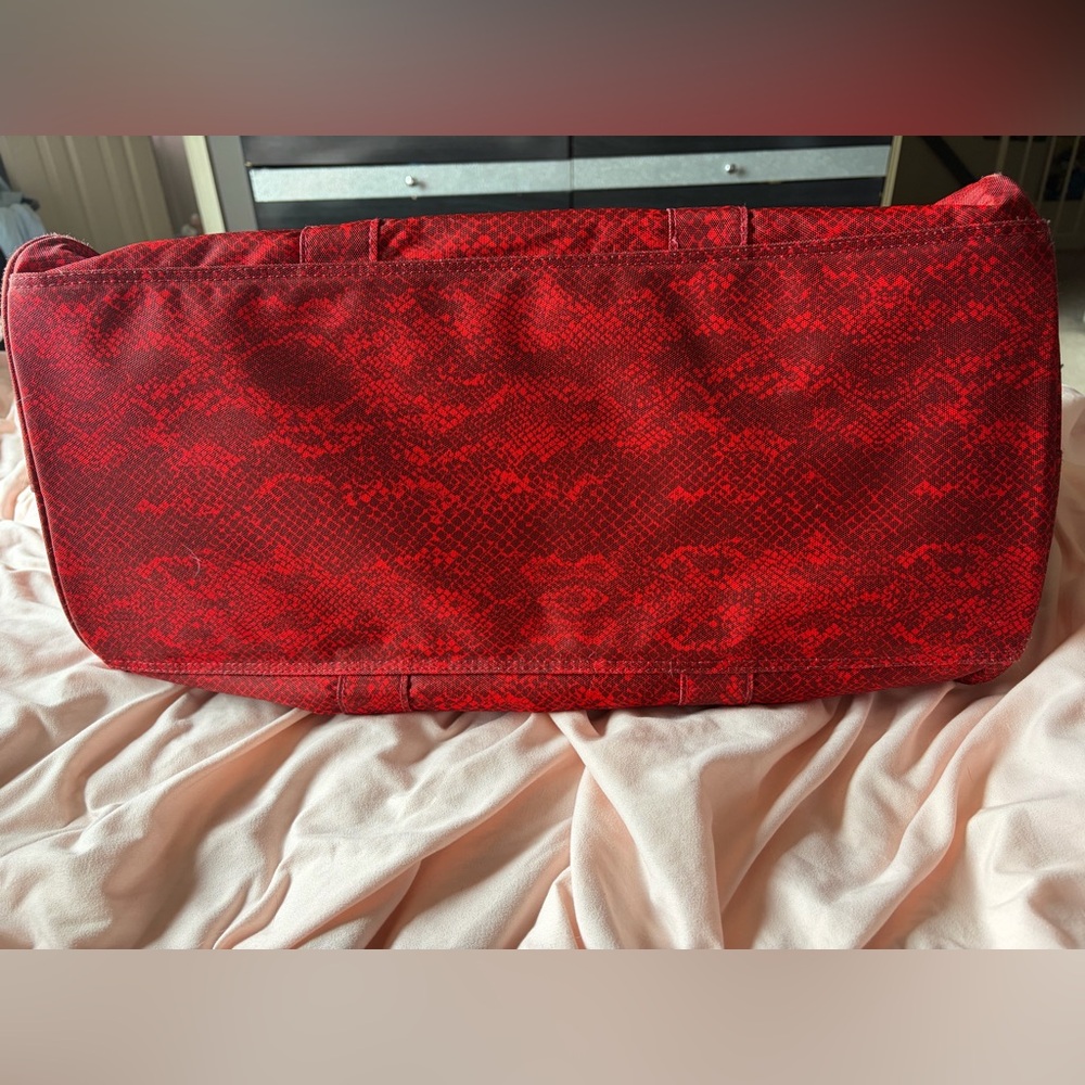 Herschel Red Snakeprint Duffle Bag - Picture 3 of 11